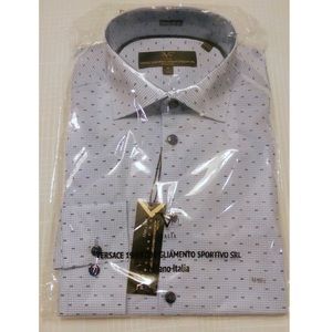 NWT Versace Italia Dress Shirt with Pattern M